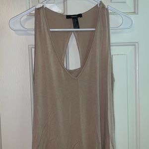 Nude tank top! Very cute back